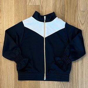 Bellerose Girls Navy and white track jacket Size 6